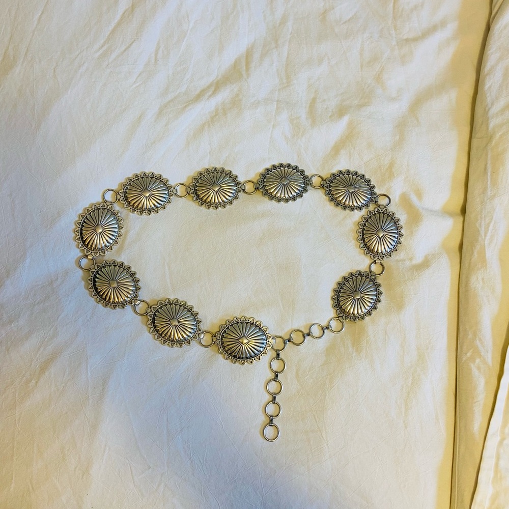 Western Metal Concho Belt